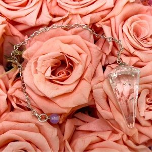 🤍Crystal Quartz pendulum🤍